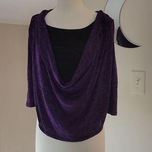 Women's cowl top sweater